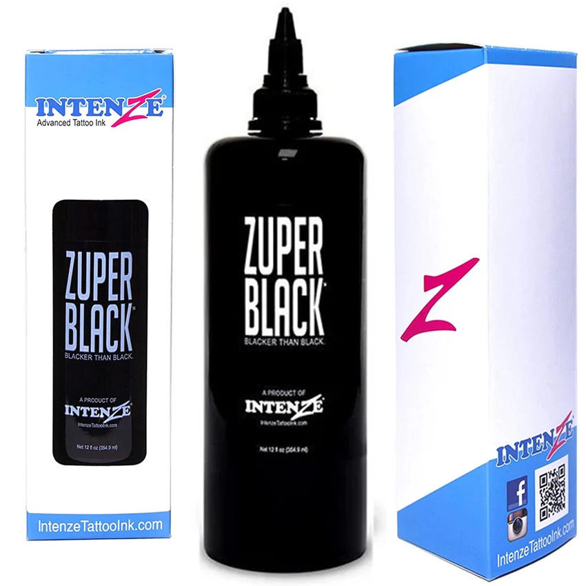 

(360ml) Tattoo Ink Bottle Zuper Super Black Tattoo Artist Paint Professinal Black Tattoo Pigment Permanent Tattoo Art