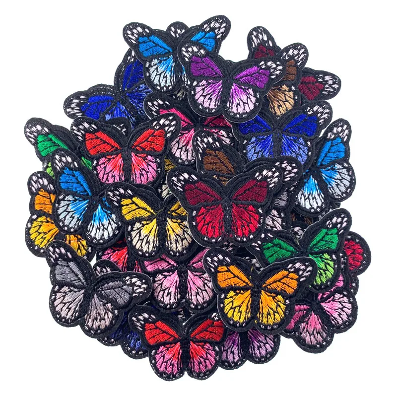 Buy 5Pcs Embroidery Butterfly Patches For Clothing Iron On Patch Appliques  Stickers Fabric Accessories 3.0 x 4.4 cm Online - 360 Digitizing -  Embroidery Designs