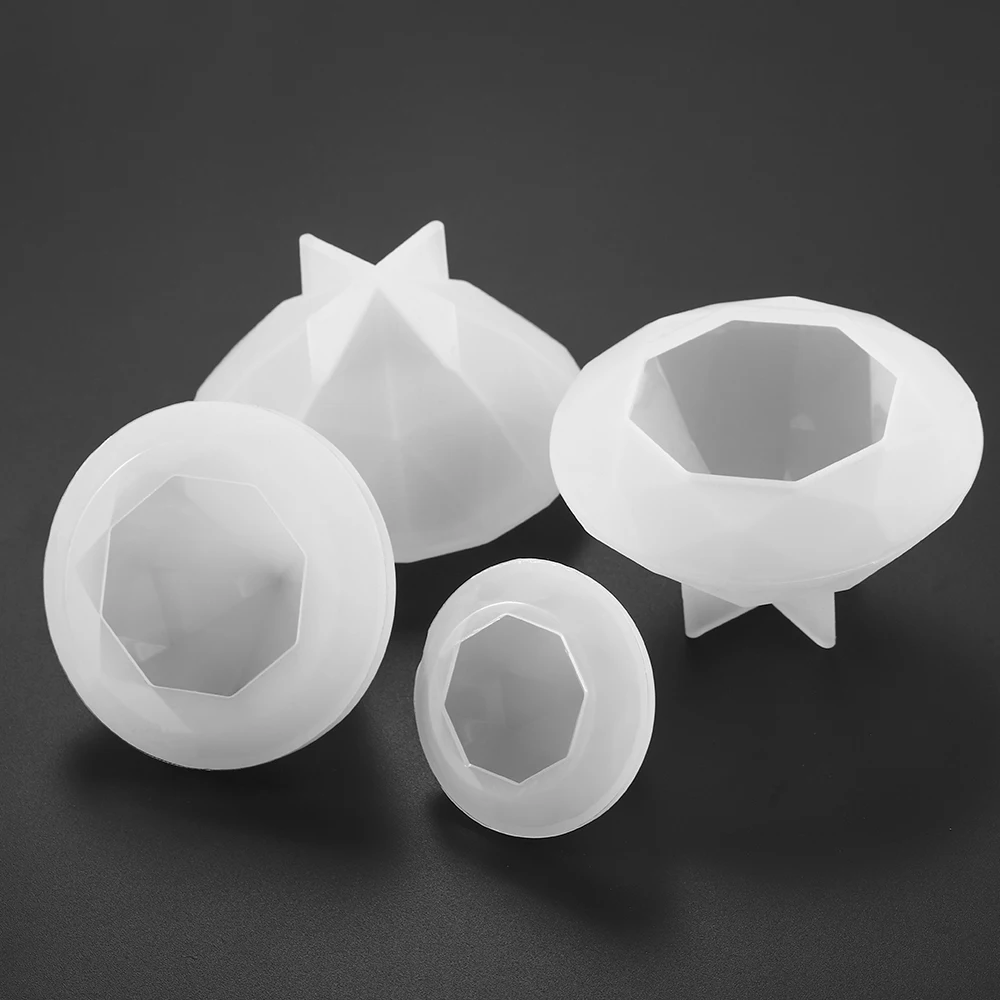 

3 Size DIY Pendant Transparent Silicone Molds Epoxy Resin Diamond Mould Decorative Crafts For Jewelry Making Findings Supplies