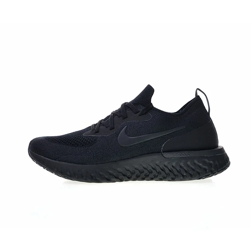 Оригинальные мужские кроссовки Nike Epic React Flyknit для бега, фитнеса, тренировок, дышащие, амортизирующие, прочные, хорошее качество - Цвет: AQ0067-003