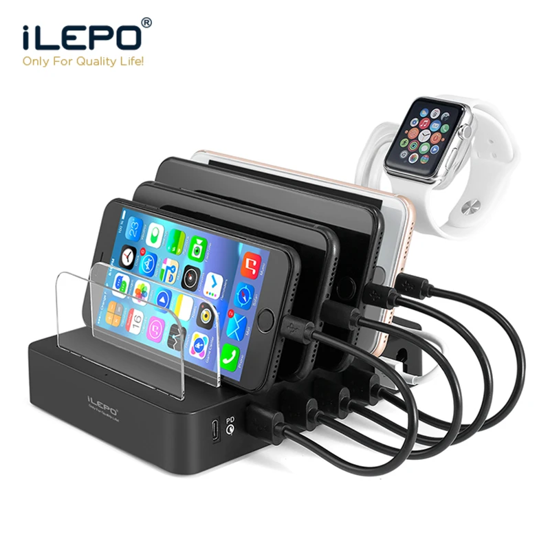 Умное зарядное устройство iLEPO с USB портом 6 портов 2 4 А|Зарядные устройства| |