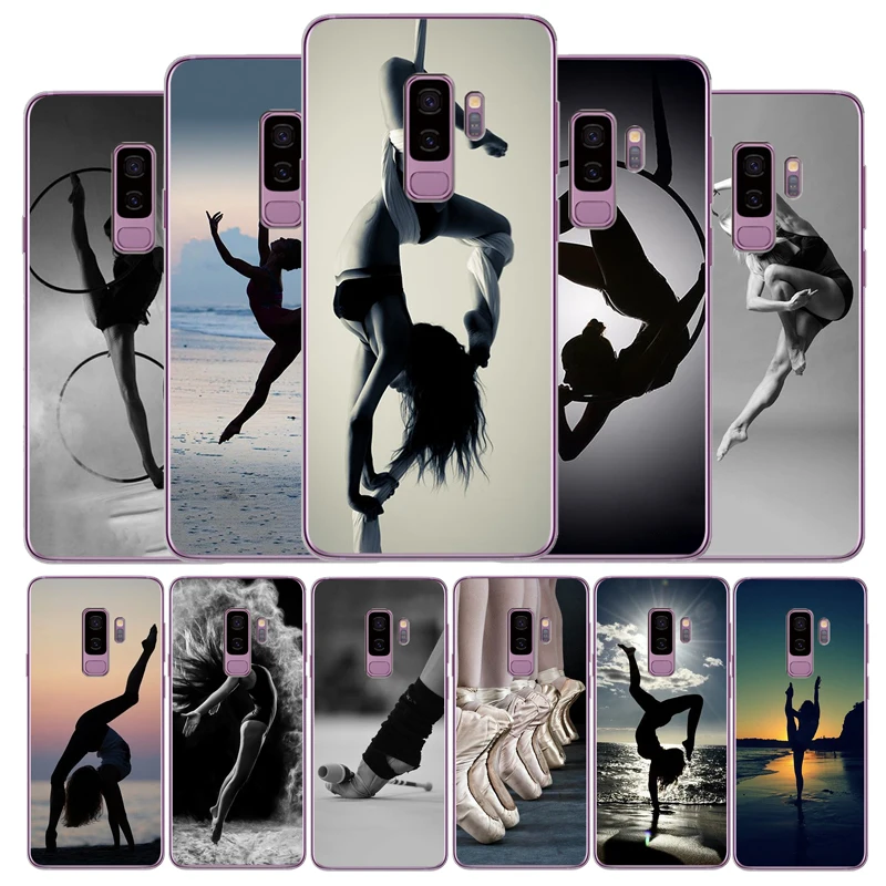 Гимнастический чехол для телефона из мягкого силикона и ТПУ Samsung Galaxy S6 S7 EDGE S8 S9 S10