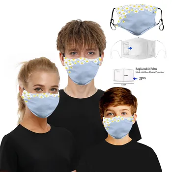 

Adult 1pcs Mouth Cover + 2pcs Replaceable Filter Child Breathable ULK-V Anti Face Cover Reusable masques Bag Parts & Accessories