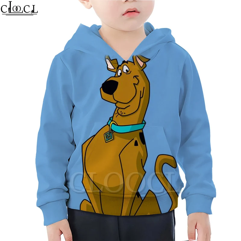 CLOOCL/толстовки с капюшоном героями мультфильмов и аниме Hound Scooby Doo Детская уличная