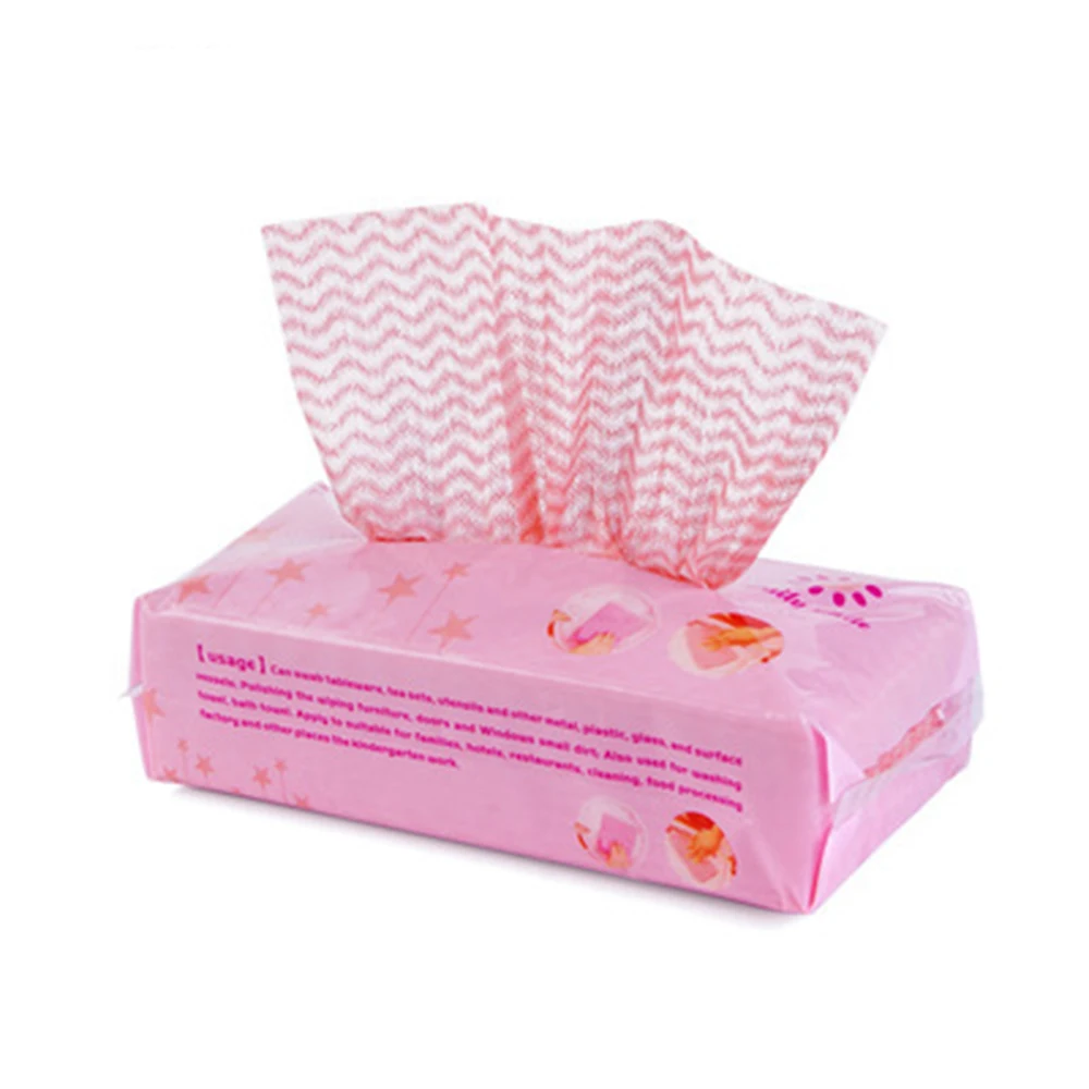 80 Pumping Disposable Non-woven Cloth Cleaning Cloth Multi-Purpose Removable Dish Cloth Disposable Rag Scouring Cloth Towel