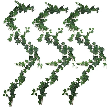 

3Pcs Artificial Plants Ivy Wedding Garland Greenery Fake Hanging Foliage Vine for Wedding Garden Wall Decor
