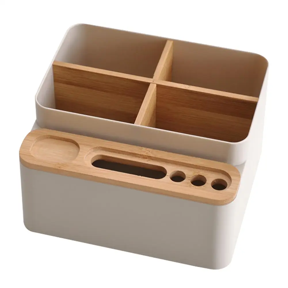 

Desk Stationery Storage Box Detachable Desktop Multi Purpose Home Desktop Sundries Bathroom Makeup Brush Organizer Case #X30