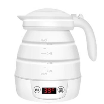 

HOT-Folding Electric Kettle Folding Water Kettle Portable Smart Flask Pot Auto Power-Off Protection Kettle Teapot Home Travel Ca
