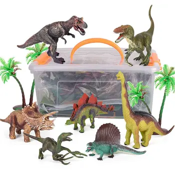 

Indoor Outdoor Toddler Play Mat Realistic Dinosaur Model Set Education Development Bright Color Jurassic Activity Figure Toys