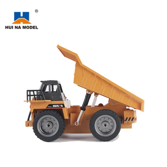 HUINA 1540 1/18 2.4G 6CH Alloy Version 360 Degree Rotation RC Dump Truck Construction Engineering Vehicle Kid RC Model Toy 3