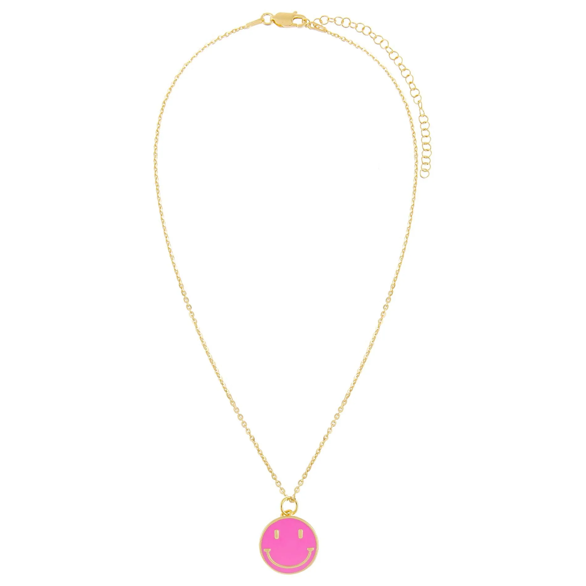 Gold-Pink-Smiley-Face-Necklace