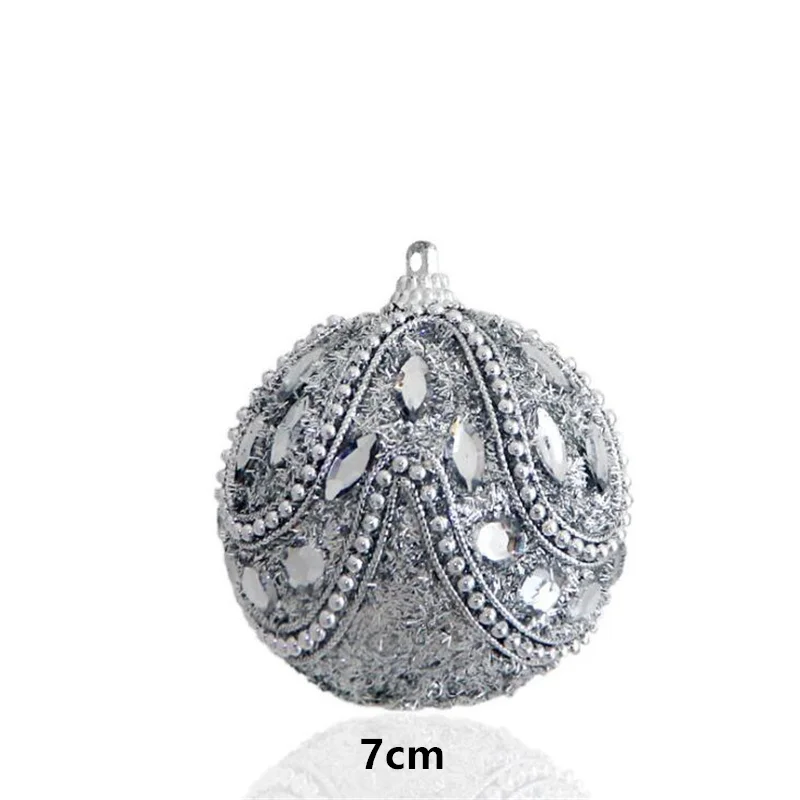 New 7cm 8cm Merry Christmas Tree Ball Decorations Xmas Party Wedding Hanging Ornament Christmas Decoration for Home Navidad - Цвет: 5