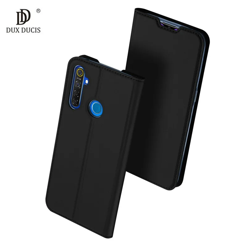 Для OPPO Realme 5 Realme5 чехол Роскошный кожаный флип на магните для Чехол подставка