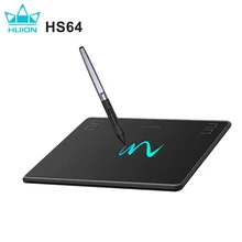 Huion hs64 6x4 polegadas de desenho gráfico tablets telefone tablet ferramentas de pintura com bateria-livre stylus para windows android e macos mesa digitalizadora