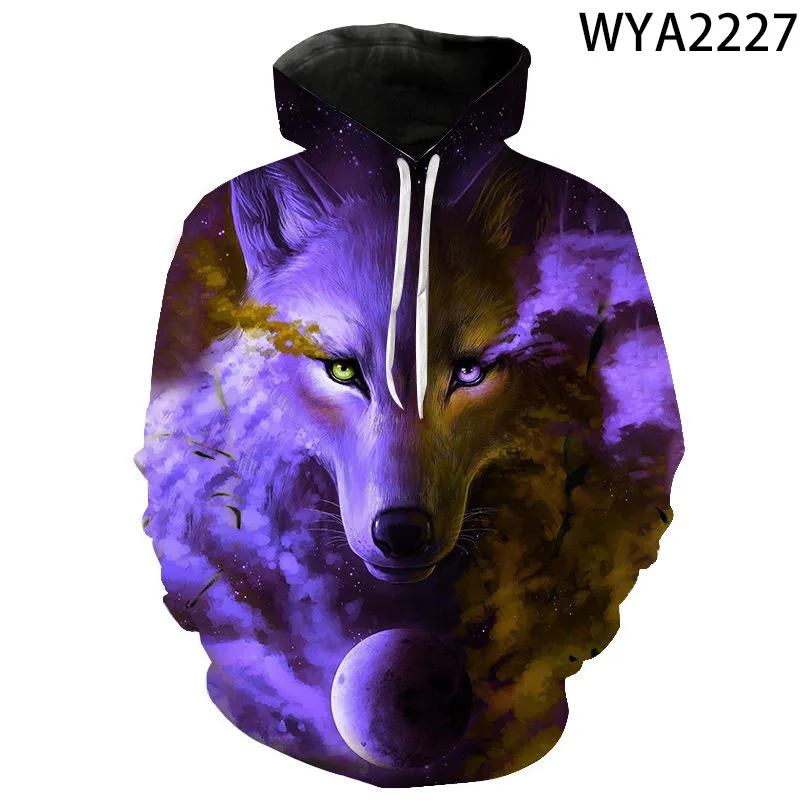

3D Printed Hoodies Cool Wolf Animal Series Men Women Children Streetwear Sweatshirts Pullover Long Sleeve Boy Girl Casual Coat