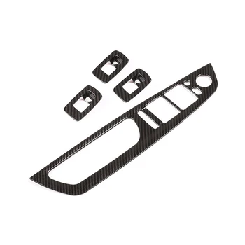 

Armrest Window Switch Stickers Waterproof Wear-resistant Carbon fiber style ABS Auto