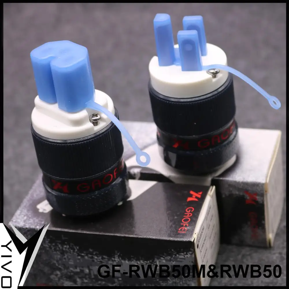 YIVO GF-RWB50 IEC GAOFEI красная медь с позолотой DIY 15A 125 В AC Разъем питания электрическая вилка водонепроницаемый Штекерный гнездовой соединители