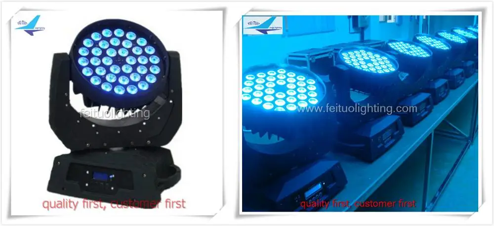 E-6pcs 36*10 Вт led движущаяся головка dj свет 4в1 четырехцветный сценический dj вечерние эффект 36 шт. 10 Вт светодиодный моющийся движущийся головной свет