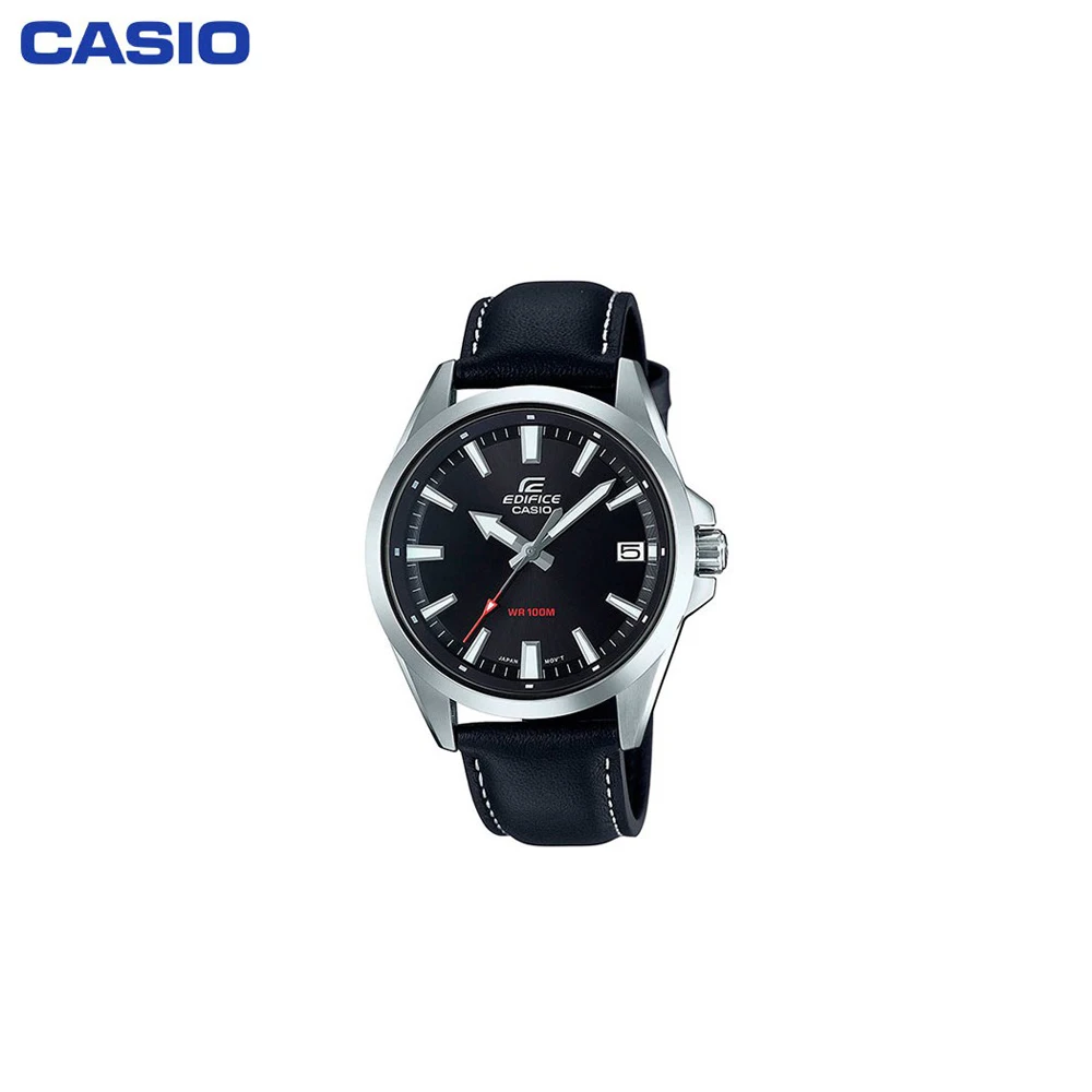 Наручные часы Casio EFV-100L-1A мужские кварцевые на кожаном ремешке