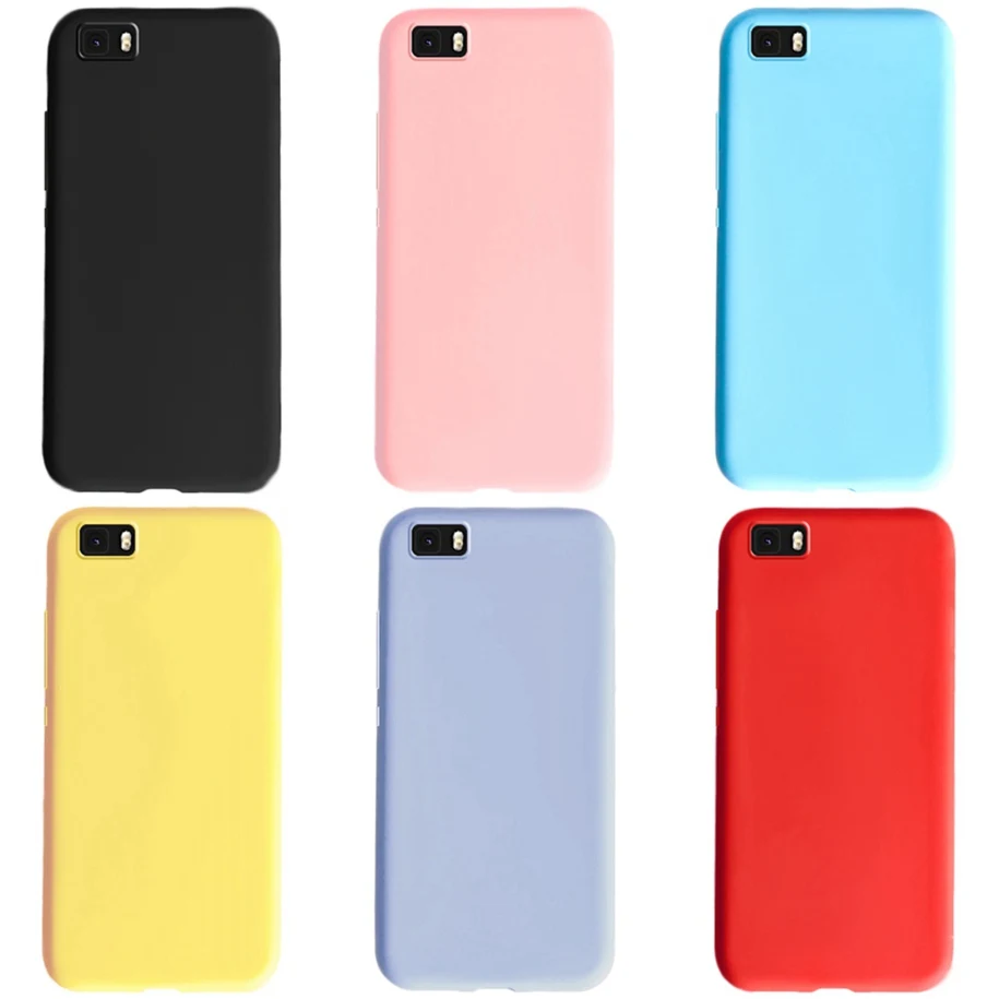 CADORABO Cover in silicone TPU flessibile custodia ultra Slim CUSTODIA per P8 LITE 2015, Rosa