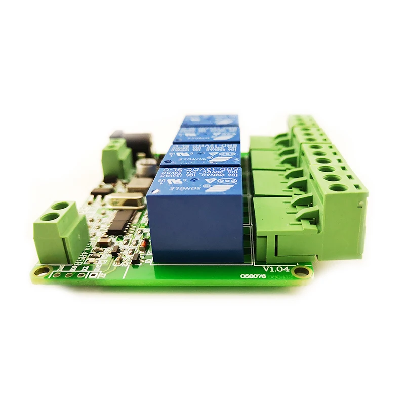 4-полосная RS485 Modbus реле/Дистанционное Управление Наклонный турникет двигатель/12V24V Управление Панель модуль