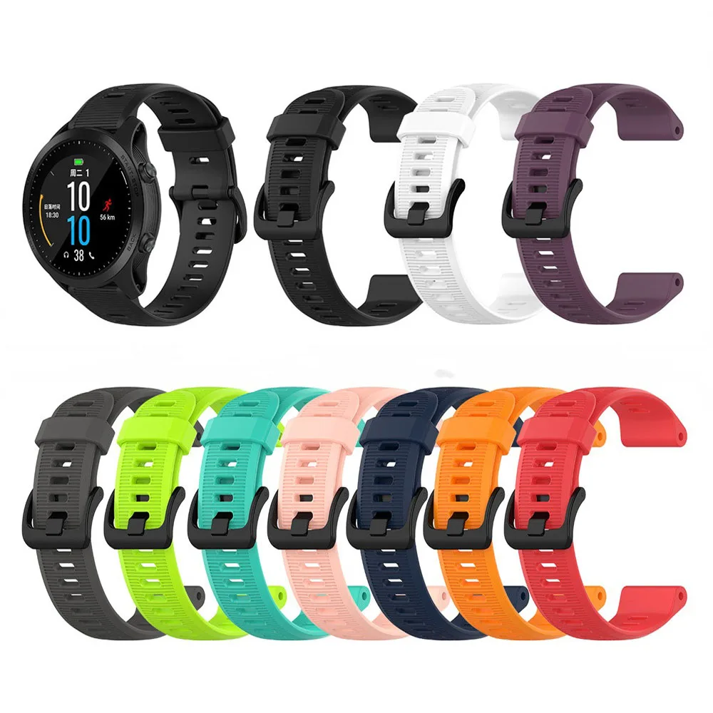 Модный спортивный силиконовый ремешок для часов Garmin Forerunner 945 935 Fenix 5 Plus сменные браслеты