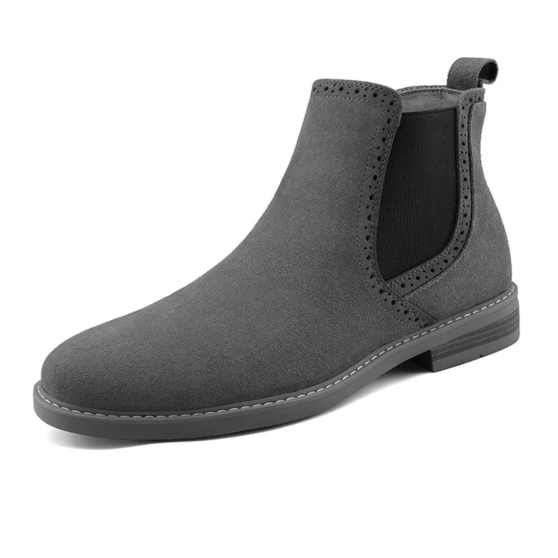 Mens Boots Men's Shoes Suede Ankle Chelsea Winter Men Male Comfortable Shoe