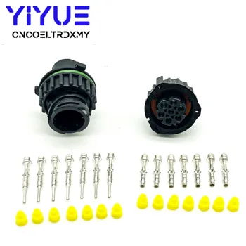 

5 Sets Tyco Amp 7 Pin 1.5MM Male Female BU-STE KPL CIRCULAR DIN HOUSINGS 1718230 967650-1 968421-1 1718230-1