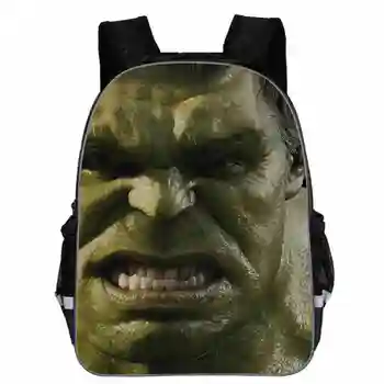 

11-16 inch Mochila School Kids Bags Boys&Girls Hulk Backpack Capacity Children School Bag Hulk Avengers 3D Print Mochilas