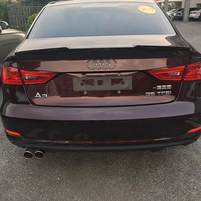 Задний спойлер на багажник для Audi A3 S3 Sedan 4Doors 2013 2014 2015 2016 2017 2018|Спойлеры и крылья| |