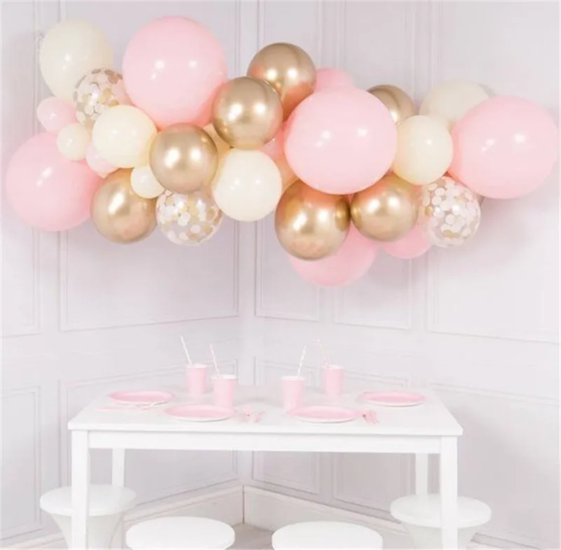 Set 1 Pink Peach Gold Balloon Cloud (3)