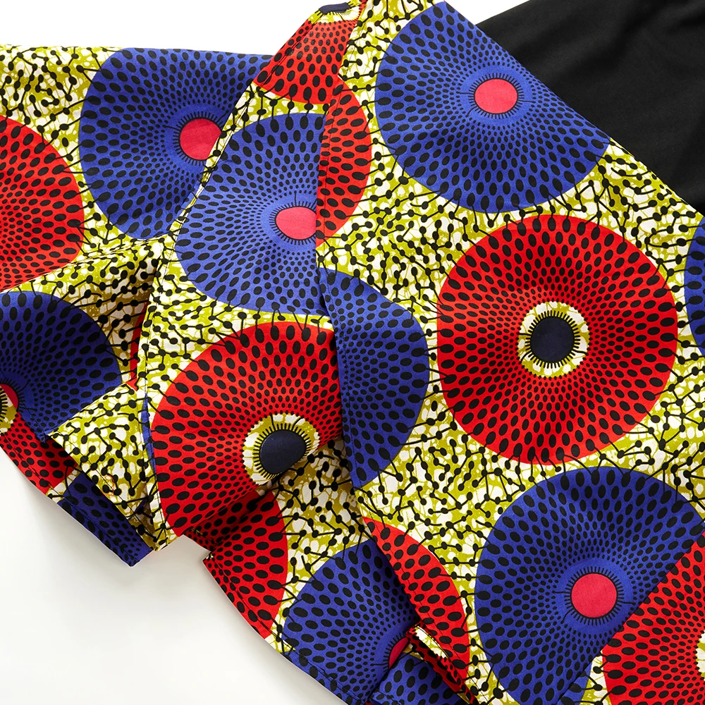 Африканские платья для женщин Дашики Холтер платье дамы Халат Анкара Платье Материал хлопковый воск Базен африканская одежда для женщин