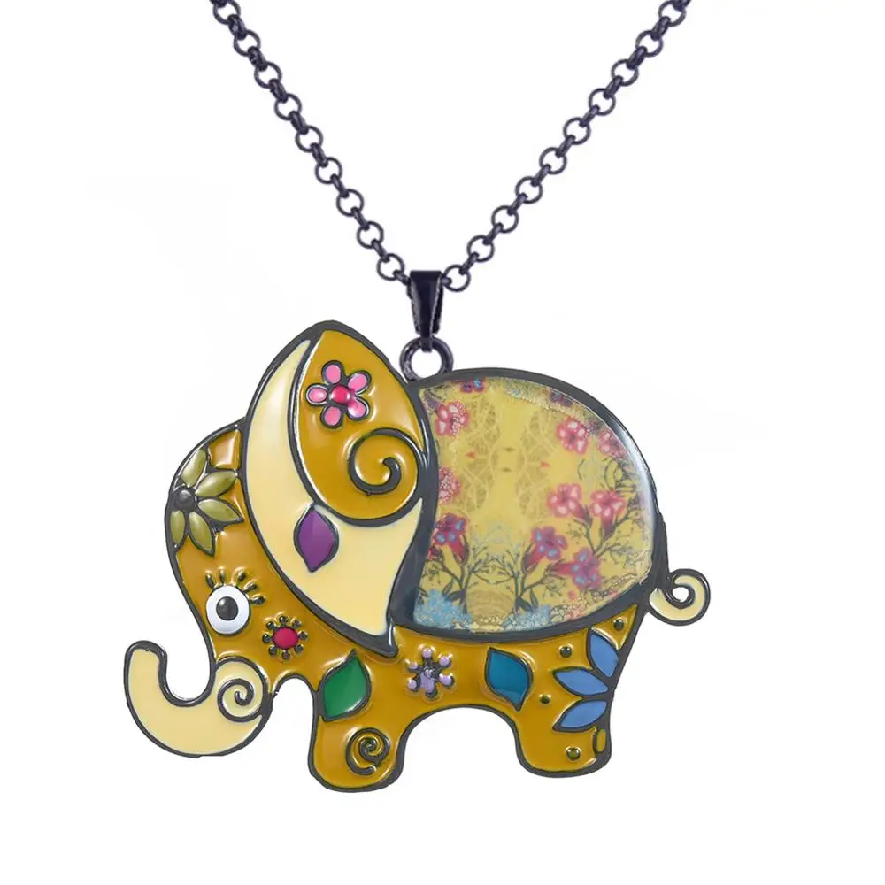 D & Rui ювелирное изделие мультяшный слон подвески для женщин и девочек милая