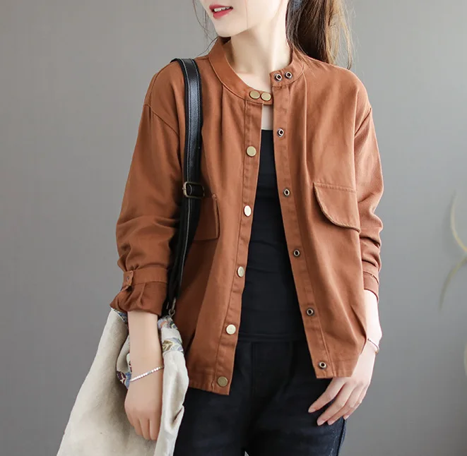 

Autumn Winter jackets Women Fashion Loose Denim Coat 2019 New Ladies Cardigan Tops Long-sleeved Button Casual Denim jackets