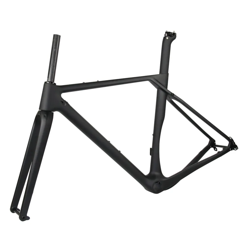Cheap Spcycle Aero Full Carbon Gravel Bicycle Frame Disc Brake Cyclocross Bike Carbon Frameset Front 100*12mm Rear 142*12mm Thru Axle 3