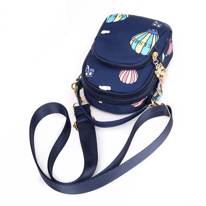 

Waterproof Oxford Cloth Mobile Phone Bag Women's Shoulder Mini Purse Shoulder Bag Fabric Bag