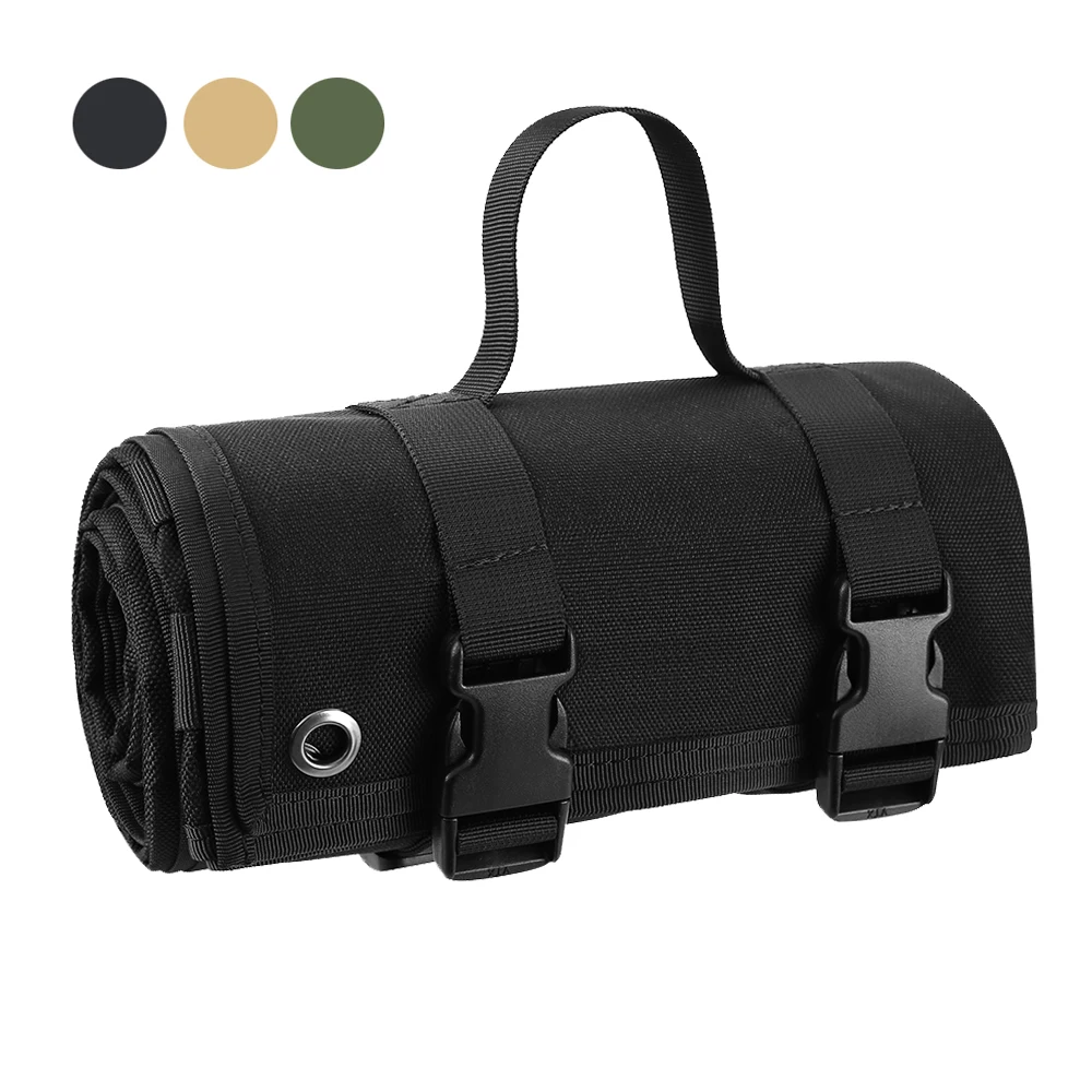 

1000D Tactical Shooting Mat Military Training Molle Mat Waterproof Roll Up Camping Picnic Mat Non-slip Hunting Gun Pad for Man