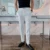 Вышитые мужские Деловые Брюки Корейский Стиль Slim Fit Офисный Социальный Костюм Брюки Повседневные Брюки Уличная Одежда Черный белый