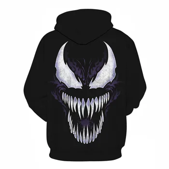 

Newest Venom Sweatshirts 3D Print Hoodie Casual Long sleeve Hooded Hoodies For Men's Women's hoody Deadpool Spider man Tops