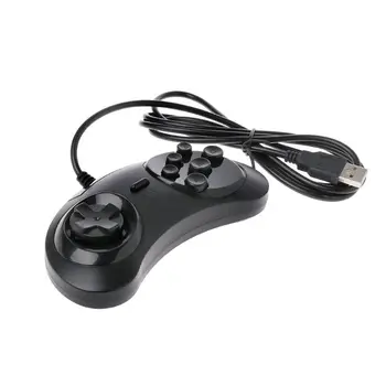 

Wired USB Classic Gamepad 6 Buttons Game Controller Joypad Handle for SEGA MD2