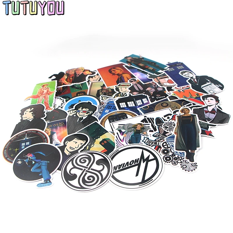 PC253 37 шт./компл. Доктор Кто ТВ Мультфильм Скрапбукинг наклейка s для гитары ноутбука багаж автомобиля холодильник наклейка в стиле граффити