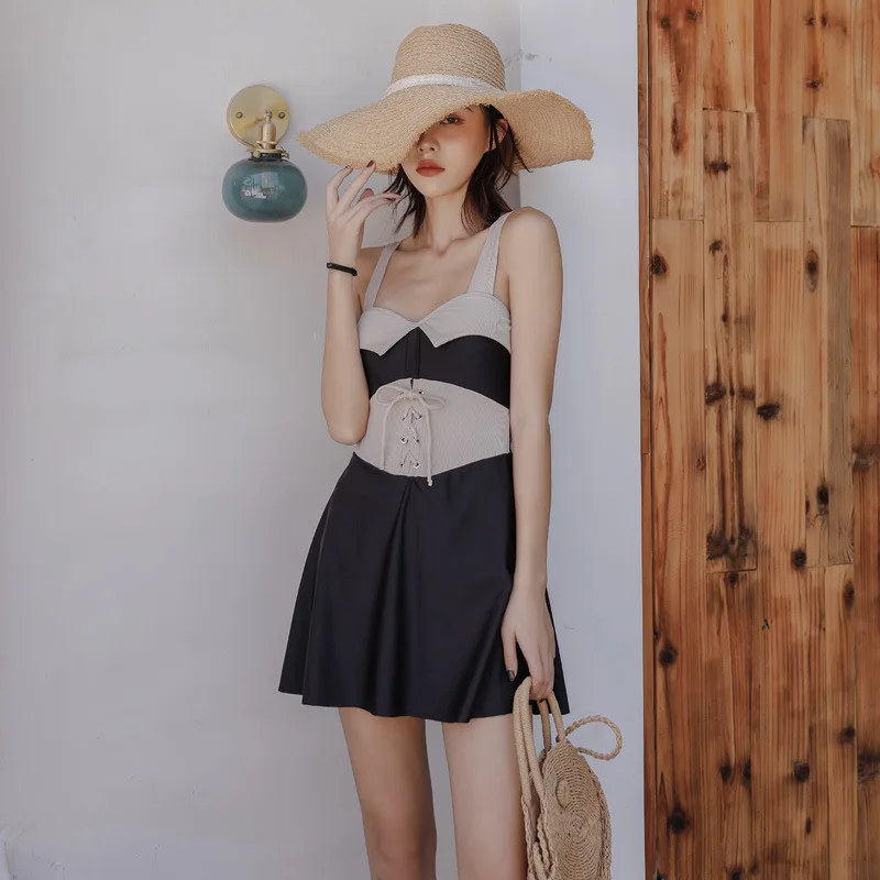 

Swimsuits Women Summer 2020 Swimsuit One Piece Woman Swimming Wear Rushguard Indoor Female Clothes Fat Covering Sexy Large