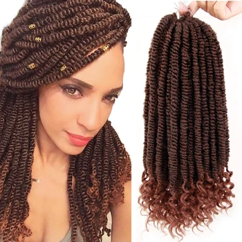 

MODERN QUEEN 16" Goddess Hair Ombre Pre-Twist Faux Locs Hair Extensions Synthetic Crochet Braiding Hair for Women