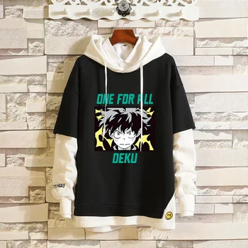 

Boku no Hero Academia sweatshirts cosplay costume hoodies 3D classic Men Women hoodies Boku clothing Fake two piece