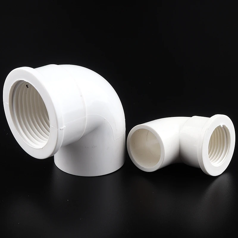 20~32mm Female Thread 90 Degree PVC Pipe Equal Connectors Garden Irrigation 1/2"~3/4" Reducing Elbow Joints Water Pipe Fittings