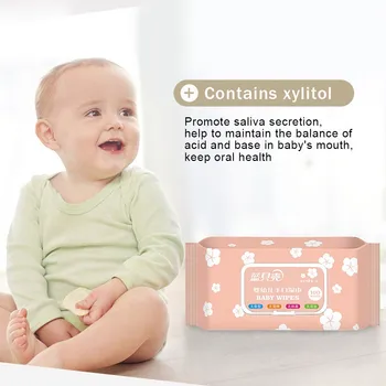 

Baby Wipes Unscented Wet Wipes Alcohol Free 100 Wet Wipes Per Pack 30ML Baby Care Wipes Sanitizer Toallitas Disinfectant