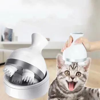 

Pet Cat Electric Scalp Massager Portable Handheld with Deep Tissue Kneading USB