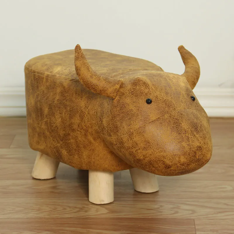

Animal modeling Solid Wood strong sturdy Baby Cute Cartoon Sofa Stool Creative Elephant Children Small Bench