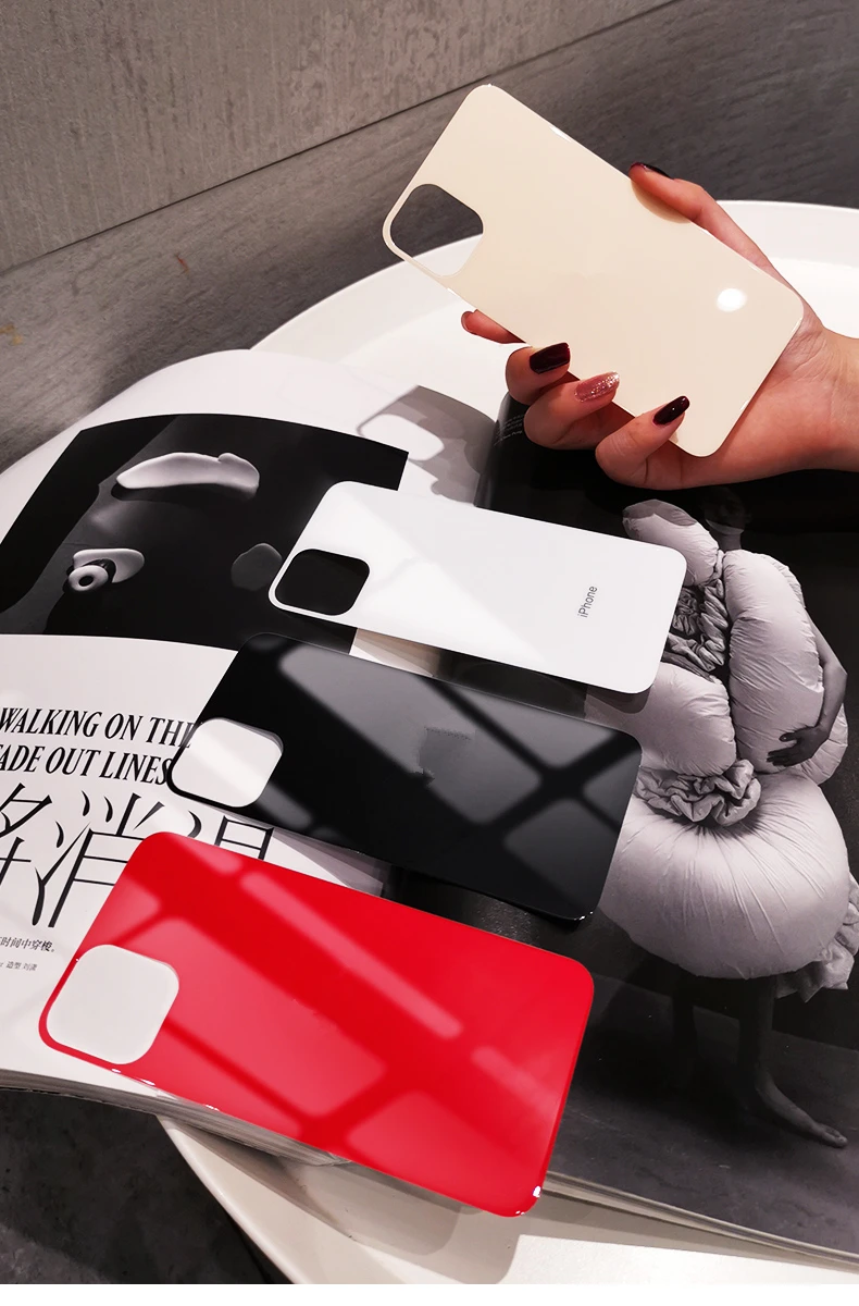 Цветное заднее закаленное стекло для iphone 11, полное покрытие, закаленное стекло, Защита экрана для iphone 11 pro 11 pro max