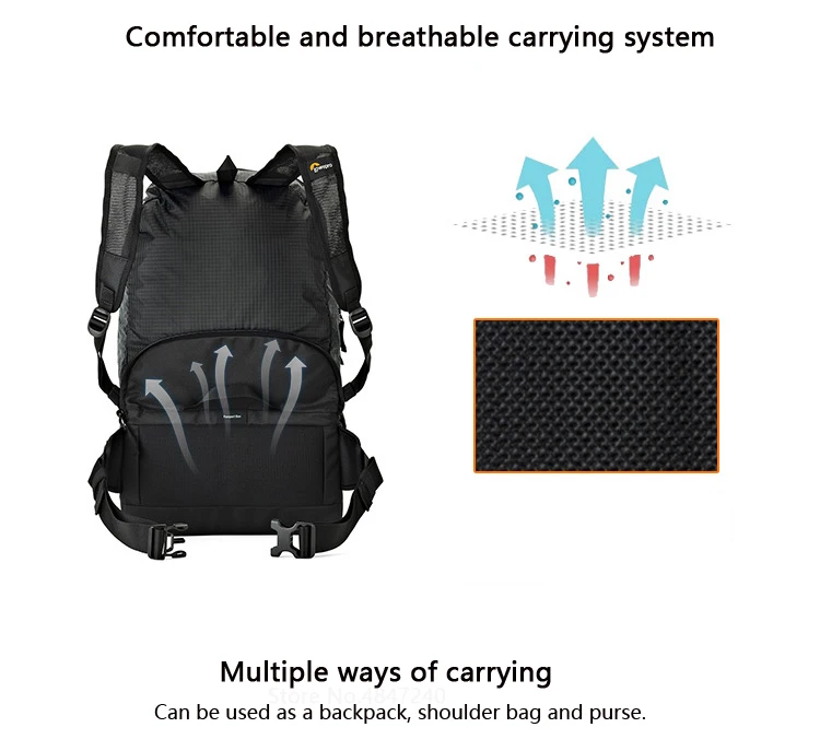 Gopro натуральная Lowepro Duo для зеркальной однообъективной камеры Камера Фото сумка для отдыха рюкзак, сумка через плечо поясная сумка